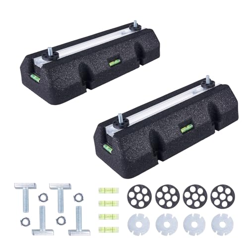 WISSCOOL Bodenmontage-Basis-Set, Mini-Split-Klimaanlagen, robustes Kondensator-Pad für AC-Kondensator-Wärmepumpensystem, Gummi-Anti-Vibrationspads außen 635 kg, 7000-18000BTU WISSCOOL Bodenmontage-Basis-Set, Mini-Split-Klimaanlagen, robustes Kondensator-Pad für AC-Kondensator-Wärmepumpensystem, Gummi-Anti-Vibrationspads außen 635 kg, 7000-18000BTU von Wisscool