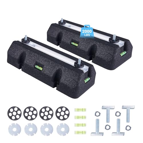 WISSCOOL Bodenmontage-Basis-Set, Mini-Split-Klimaanlagen, robustes Kondensator-Pad für AC-Kondensator-Wärmepumpensystem, Gummi-Anti-Vibrationspads außen 9000-36000BTU von Wisscool
