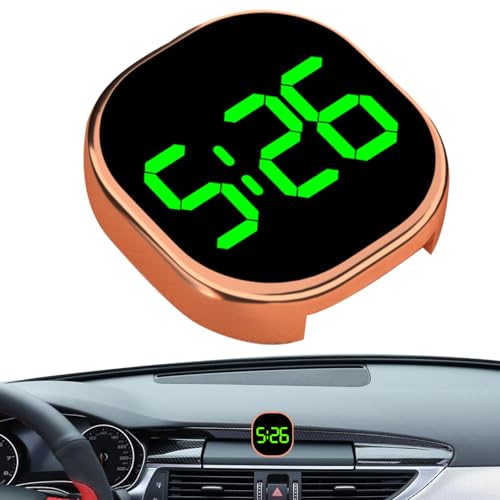 Autouhren Für Dash Stick ON - 1,0 Cm Digitale Fahrtuhr Mit LED -Zeitanzeige | Löschen Sie Den LCD Bildschirm Und Die LED -Zeitanzeige | Auto Dashboard Uhr Für Wohnmobilanhänger Lastwagen Entlüftungsre von Wisylizv