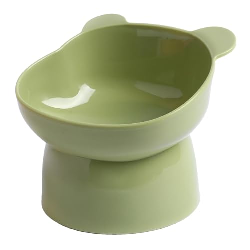 Cartoon Elevated Dog Bowl - Anti -Spill & Einfach Zu Reinigen | Erhöhte Haustiernahrung Tilted Anti-Overturning Design | Angehobene Anti-Spill-Speisengericht Für Katze, Welpen & Hunde, Spülmaschine Si von Wisylizv
