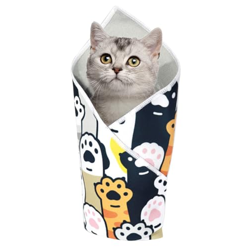 Cat Wrap-Selbstklassiger Katzenburrito-Wrap für Nageltrimmen, Kontrolle Multifunktionaler Matte Anti-Kratzer Tierpfleger zum Baden Waschanlage Dusche Trimming Schnittpinsel Pinsel Pinsel Cat Wrap-Selbstklassiger Katzenburrito-Wrap für Nageltrimmen, Kontrolle Multifunktionaler Matte Anti-Kratzer Tierpfleger zum Baden Waschanlage Dusche Trimming Schnittpinsel Pinsel Pinsel von Wisylizv