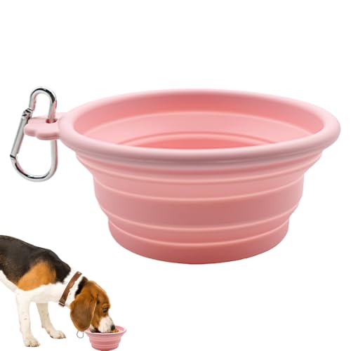Faltbarer Hundenapf - Ideal Für Unterwegs | Silikon, Zusammenfaltbar Mit Karabiner | Für Kleine Mittelgroße Hunde Katzen, Auslaufsicher Robust Faltbarer Hundenapf - Ideal Für Unterwegs | Silikon, Zusammenfaltbar Mit Karabiner | Für Kleine Mittelgroße Hunde Katzen, Auslaufsicher Robust von Wisylizv