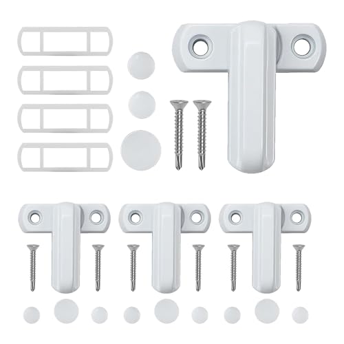 Fensterschloss, 4 Stück Schloss Für Schiebetüren Aus Glas, Aluminiumlegierung Sicherheitsriegel Mit Diebstahlschutz Und Kindersicherung Für Haustüren Fenster Und Wohnmobile Fensterschloss, 4 Stück Schloss Für Schiebetüren Aus Glas, Aluminiumlegierung Sicherheitsriegel Mit Diebstahlschutz Und Kindersicherung Für Haustüren Fenster Und Wohnmobile von Wisylizv