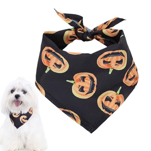 Halloween Dog Bandana - Verstellbares Haustierdreieck -Schal Mit Kürbisschädel Spinnenabdruck | Cotton Polyester Halloween Hundeschal | Waschbares Haustierkostüm Für Party- Und Urlaubsdekoration Halloween Dog Bandana - Verstellbares Haustierdreieck -Schal Mit Kürbisschädel Spinnenabdruck | Cotton Polyester Halloween Hundeschal | Waschbares Haustierkostüm Für Party- Und Urlaubsdekoration von Wisylizv