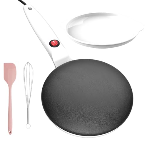 Instant-Crêpe-Maker – Elektrisches Gerät Mit Antihaftbeschichtung Und Temperaturregelung | Flacher Crêpes -Making Für Pfannkuchen Wraps Tortillas | Kompakt Fürr Küche Camping von Wisylizv