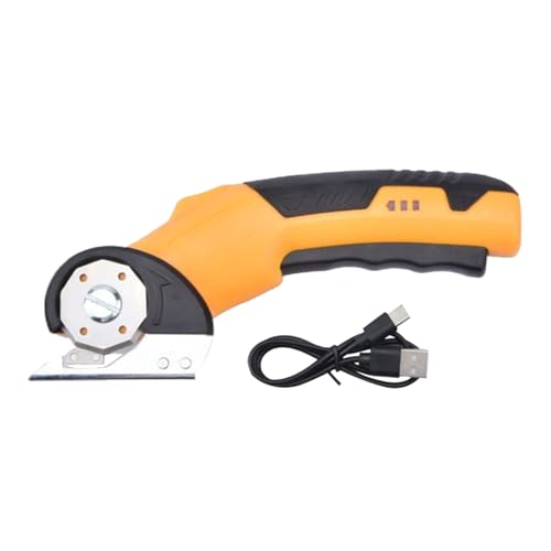 Kartonschneider - Teppichschneider Mit Sicherheitssperre Und LED Beleuchtung - Tragbare Elektroschere Für Teppiche Garage Leder Industrie Karton Küche Handwerk Stoffe von Wisylizv