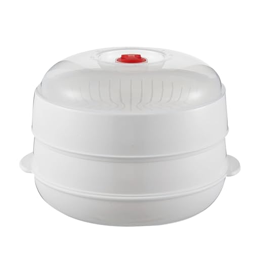 Mikrowellen dampfgarer - Vielseitig Für Verschiedene Gerichte | Küchenutensil Mit Deckel Und Einschub | Für Pasta Gerichte Kartoffelknödel Fleischgerichte Gleichmäßiges Erhitzen von Wisylizv