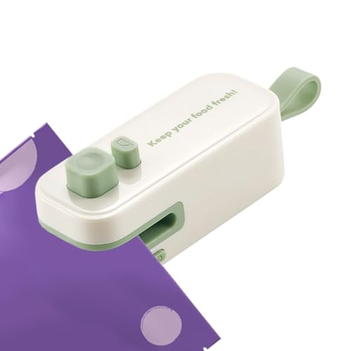 Mini Beutelverschlussgerät - Mini Heißsiegelmaschine für Beutel | USB-ladbares Frischhaltegerät für Chips Fleisch Käse von Wisylizv