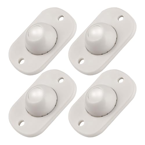 Mini Caster Wheels - Ballrollen für Küchengeräte - Drehzauberer Wheells | 4pcs selbstklebende Universalrollen | 360 ° rotierende Casterrs ffor Storage Boxes Müll können Hausgeräte Objektträger Folien von Wisylizv