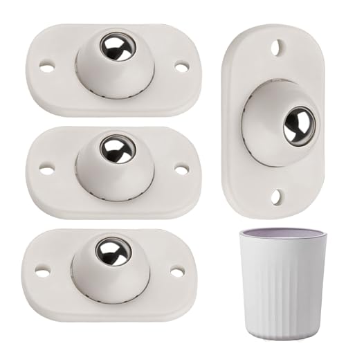 Mini Caster Wheels - Ballrollen für Küchengeräte - Drehzauberer Wheells | 4pcs selbstklebende Universalrollen | 360 ° rotierende Casterrs ffor Storage Boxes Müll können Hausgeräte Objektträger Folien von Wisylizv
