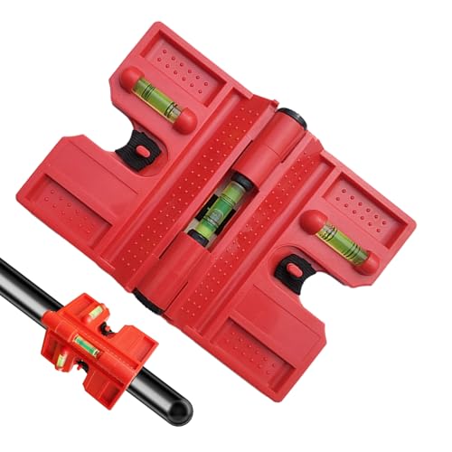 Post Leveler | Klappbarer Magnetischer Messwerkzeug,Magnetische Komposit Wasserwaage | Für Reparatur Boden Renovierung Bau Tischlerei Klempnerei Außenbereich Werkstatt Haus Wand von Wisylizv