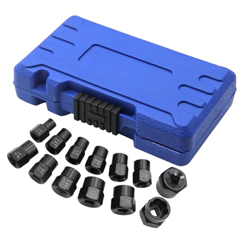 Schraubenextraktor - 13-tlg. Schraubenextraktoren-Set Für Festgefahrene Schrauben | rutschfeste ergonomische Werkzeuge präzises Gerät für Entfernung festsitzender Schrauben an Autoachsen Ablassschraub Schraubenextraktor - 13-tlg. Schraubenextraktoren-Set Für Festgefahrene Schrauben | rutschfeste ergonomische Werkzeuge präzises Gerät für Entfernung festsitzender Schrauben an Autoachsen Ablassschraub von Wisylizv