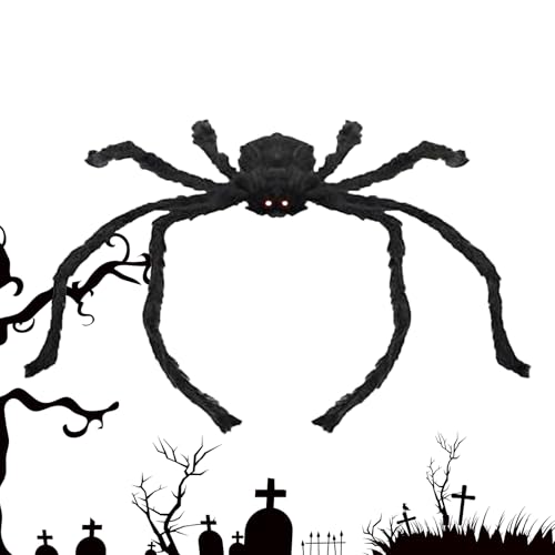 Spinnendekorationen - Realistische Spinnen | Große gruselige Halloween -Spinnen | Gruselige Innenräume im Freien im Freien im Freien im Freien für Haunted House Party Requisiten Urlaubszene Setup von Wisylizv