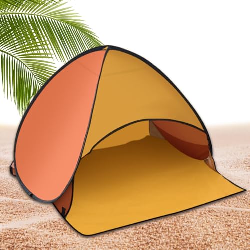 Strandschutzzelt - Pop -Up Beach Tent für den Außengebrauch | UV Protection Beachh Sonnenschild | Schnelles Öffnen fauler Zelt für Camping | Sunn -Abdeckung des automatischen Kopfschatten -Baldachins von Wisylizv