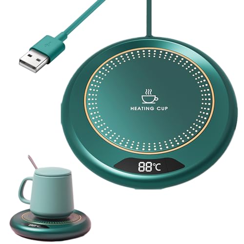 Tassewärmer - 3 Stufen Temperatur Kaffeetassewärmer für Schreibtisch 20W, Elektrische verstellbare Wärmekissen für Kerzenmilchmilchtisch Esszimmer Bar Hauswarming von Wisylizv