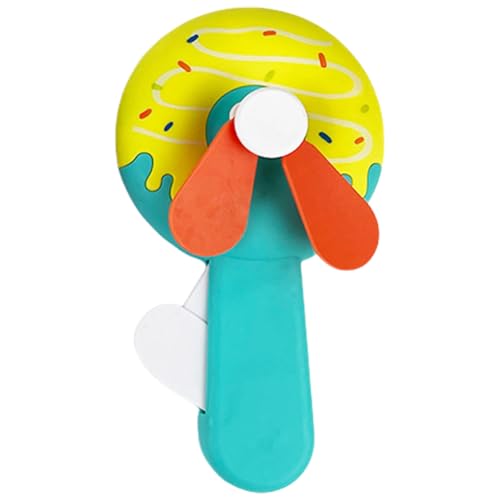 Wisylizv Manuell betriebener Kühllüfter - Personal Pocket Fan | Mini tragbarer Handheld | Handkurbel Donut Blower | Push-Typ-Hannd-Druck Fain | Drei Farben zufällige Lieferung von Wisylizv