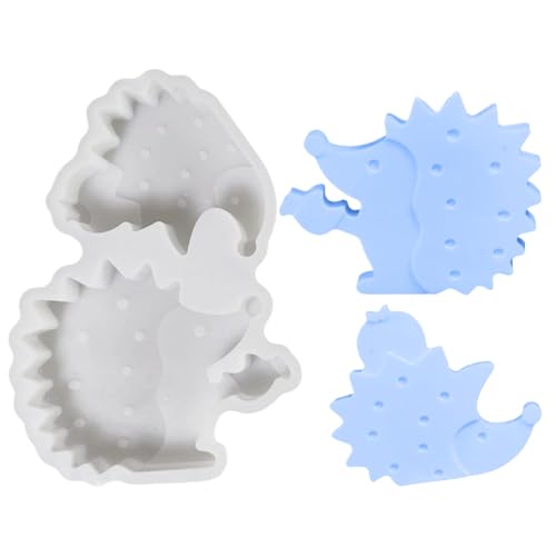 Wisylizv Silikonform Für Zement - Gipsform Und Epoxi -Harz | 3D Hedgehog Figur | Moĺde Von 3D Gips Cast Artisans, Wohnungsdekorateure Und Saisonale Projekte von Wisylizv
