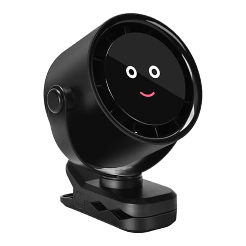 Wisylizv Tragbarer Klemmventilator, Tragbarer Klemmventilator Mit Akku Und USB-Aufladung, USB-Aufladbares Kühlgerät Mit 5 Geschwindigkeitsstufen Für Pendler Schlafzimmer Boot Angeln von Wisylizv