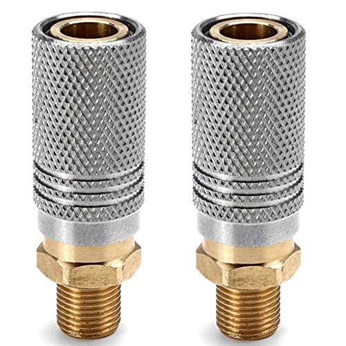 Wisyurt 2 Stück erweitertes Metall PCP Schnellladung Adapter Stecker 1/8 BSP Werkzeug Zubehör von Wisyurt