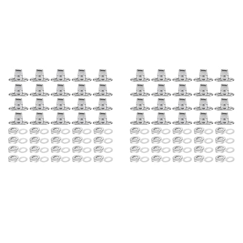 Wisyurt 40 Sätze Drehverschlüsse in Marinequalität mit Drehknopf, Öse und Bolzen, für Drehknöpfe für Segeltuchverschlüsse Wisyurt 40 Sätze Drehverschlüsse in Marinequalität mit Drehknopf, Öse und Bolzen, für Drehknöpfe für Segeltuchverschlüsse von Wisyurt