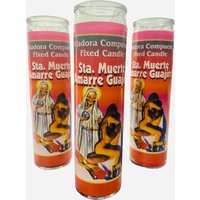 6x Santa Muerte Amarre Güajiro Veladora, Heiliger Tod Liebe Fest Kerze, Amor von WitchesValley