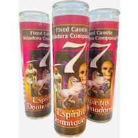 7 Espiritus Dominadores Veladora, Beherrschende Geister Kerze. Zu Binden Und Dominieren, Para Amarrar Y Dominar von WitchesValley