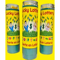 Lucky Lottery Green Dressed Candle, Vorbereitete Kerze, Geld, Geld von WitchesValley