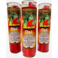 Oya Orisha Ritualkerze, Veladora Preparada. Rote Kerze von WitchesValley