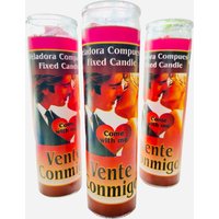 Vente Conmigo Amor Veladora, Come With Me Fixed Candle, Love Spell Candle von WitchesValley