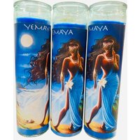 Yemaya-Göttin Der Ozeanblau-Kerze + Yemaya-Öl, Diosa Del Oceano Veladora Y Aceite, Yoruba, The Orishas von WitchesValley