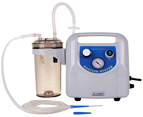 Tragbares Ansaugsystem (Labor) BioVac 225 normal, 80mbar (-680mmHg) 23 l/min mit PC-Auffanggefäß von Witeg