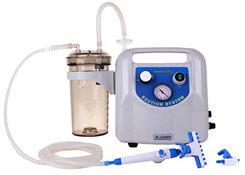 Tragbares Ansaugsystem (Labor) BioVac 225 plus, 80mbar (-680mmHg) 23 l/min mit PC-Auffanggefäß von Witeg