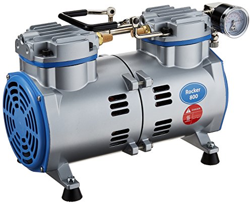 Vakuumpumpe / Laborpumpe Rocker 800: 90mbar (-670mmHg) 84 l/min, schmiermittel- und ölfrei, für (Vakuum-) Filtration, Luftproben oder Schwebestofftests von Witeg