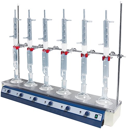 Witeg Reihenheizgerät WHM für 6x250/300ml Stehkolben, bis 450°C, mit Regler 230V von Witeg