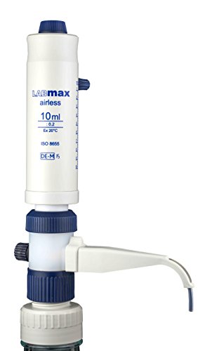 witeg Flaschenaufsatz-Dispenser Labmax airless 1,0-10,0ml, kontaktfreier Kolben, absolut tropffreie Halteposition, made in Germany von Witeg