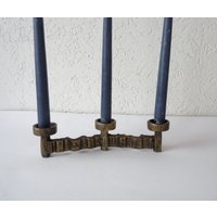 Brutalist Bronze Mid Century Kerzenleuchter, 1960Er Jahre Germany Kerzenleuchter Aus von WithAScentOfCinnamon