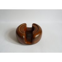 Moderner Kerzenhalter Aus Den 70Er Jahren, Mid Century Modernist Design Kunstkeramik von WithAScentOfCinnamon