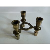 Vintage Kerzenständer Aus Massivem Messing Im Brutalismus, Industriedesign, 60Er Jahre Vintage Kerzenständer Aus Massivem Messing Im Brutalismus, Industriedesign, 60Er Jahre von WithAScentOfCinnamon