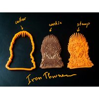 Eisen Thron Spiel Der Throne Cookie Cutter Diy Keks Form Fondant Dekoration Stempel von WithCinnamonFlavor