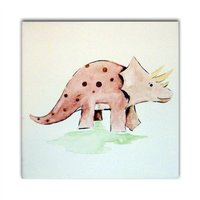 Dinosaurier Kunst, Triceratops Malerei, Jungen Kinderzimmer Dekor, Geschenk Für Dinosaurier Kunst, Triceratops Malerei, Jungen Kinderzimmer Dekor, Geschenk Für von WithHugsandKisses