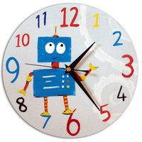 Jungen Roboter Uhr, Kinderzimmer Wanduhr, Dekor, Wanddekor, Geschenk Für Jungen Roboter Uhr, Kinderzimmer Wanduhr, Dekor, Wanddekor, Geschenk Für von WithHugsandKisses
