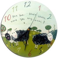 Kids Baa Schwarze Schaf Uhr, Kinderzimmer Dekor, Geschenk Für Mädchen, Erster Geburtstag Geschenk, Wanduhr Kids Baa Schwarze Schaf Uhr, Kinderzimmer Dekor, Geschenk Für Mädchen, Erster Geburtstag Geschenk, Wanduhr von WithHugsandKisses