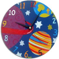 Weltraum Uhr, Wanduhr Aus Holz, Jungen Dekor, Geschenk Für Jungen Weltraum Uhr, Wanduhr Aus Holz, Jungen Dekor, Geschenk Für Jungen von WithHugsandKisses