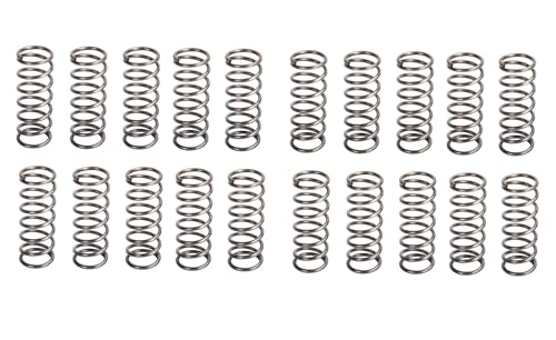 Without brand Lt-Spring, 20pcs 0.8mm 0.8x8mm Edelstahl Druckfeder Drahtdurchmesser 0,8 mm Außendurchmesser 8mm Länge 15-50mm (Größe : 25mm) von Without brand