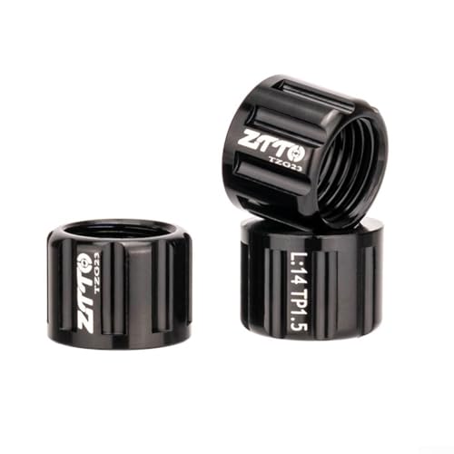 Fahrrad Steckachsmutter M15 P1 0 P1 5 P1 75 Naben Wellenkappe für 12/15 mm Achsen Fahrradzubehör (M12 x 1,75 mm) von Withtalentto