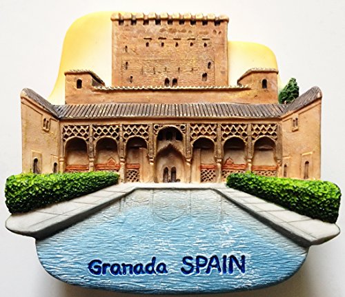 Alhambra Palast Granada Spanien Harz 3D Kühlschrank Thai Magnet handgefertigt von WitnyStore