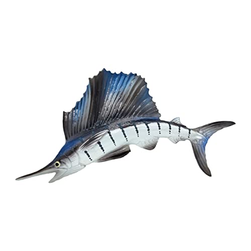 WitnyStore 10,2 cm langer Segelfisch 3D-Kühlschrankmagnet aus Kunstharz, Seefisch und Meeressäugetier, Wasserlebewesen, Kühlschrankmagnete, dekorative Sammlerstücke von WitnyStore