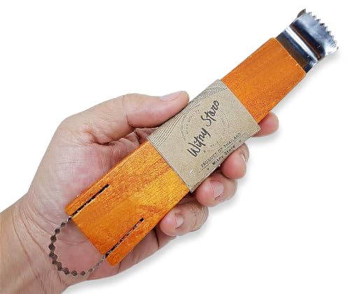 WitnyStore Kokosnuss-Reibe – Vintage-Küchenwerkzeug – traditioneller thailändischer Stil, Mehrzweck-Handschaber und Schredder aus Holz für frisches oder Baby-Kokos-Fleisch – 20,3 x 3,8 x 1,3 cm von WitnyStore