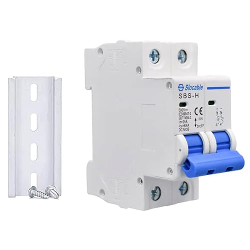 HandGold 2P 500V 32A Leitungsschutzschalter,DC Trennschalter Solar,Sicherungsautomat,für Solar PV System (32A) von Witproton