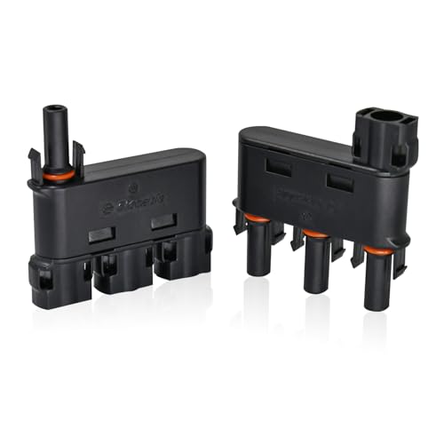 Witproton T/Y Solar Stecker, 3-fach Y Verteiler Photovoltaik Steckverbinder, 1Y3 Männlich/Weiblich Solarpanel Kabelstecker, Solar Panel Kabel Anschlüsse Stecker(1 Paar) von Witproton